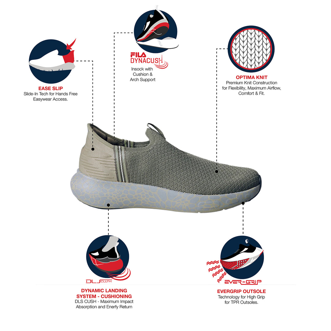 Fila Women Olive Ease Marble Shoes