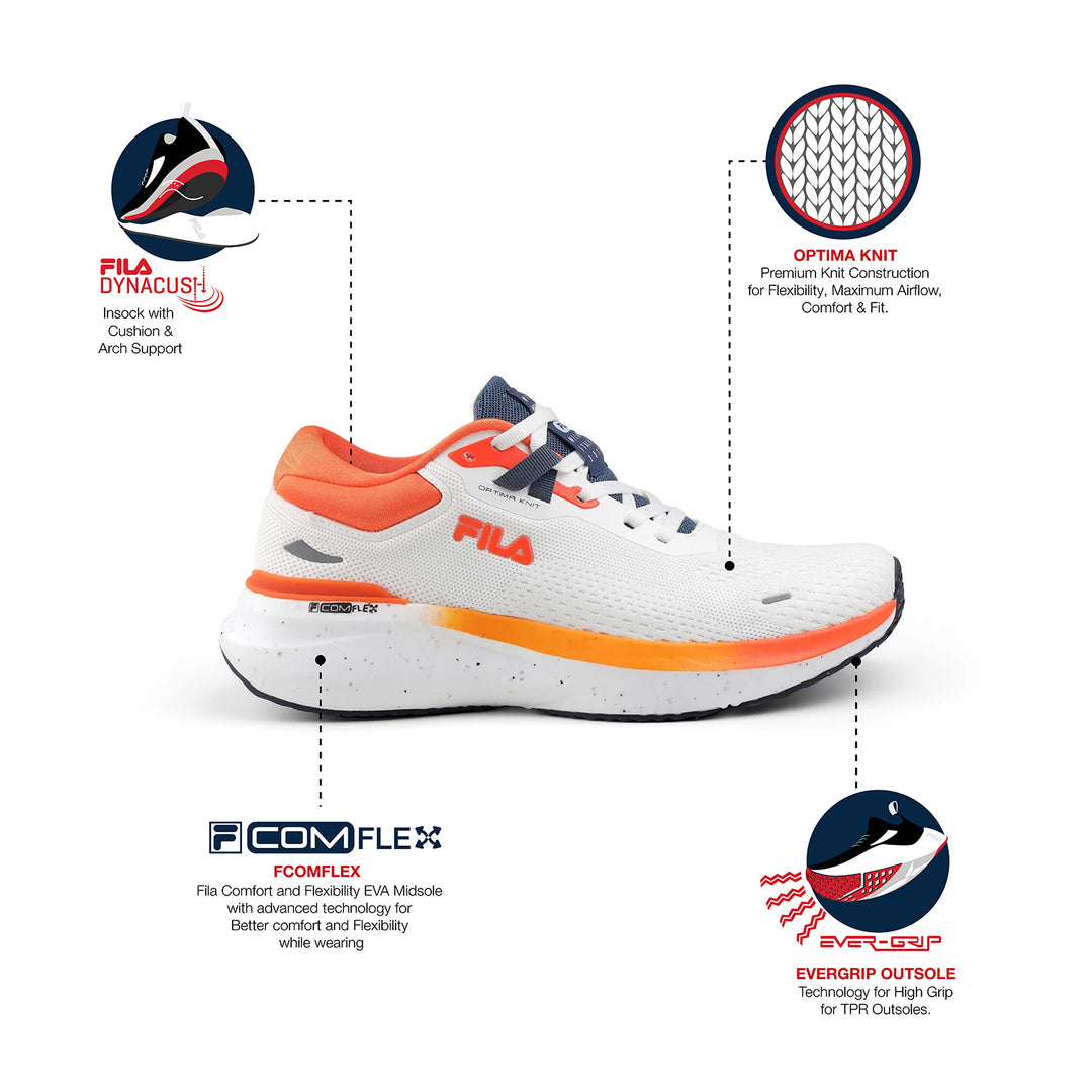 Fila Men White Ease Remo Shoes