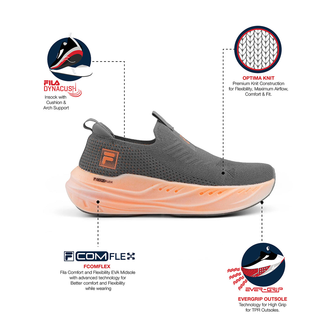 Fila Men Grey Ease Rylx Shoes