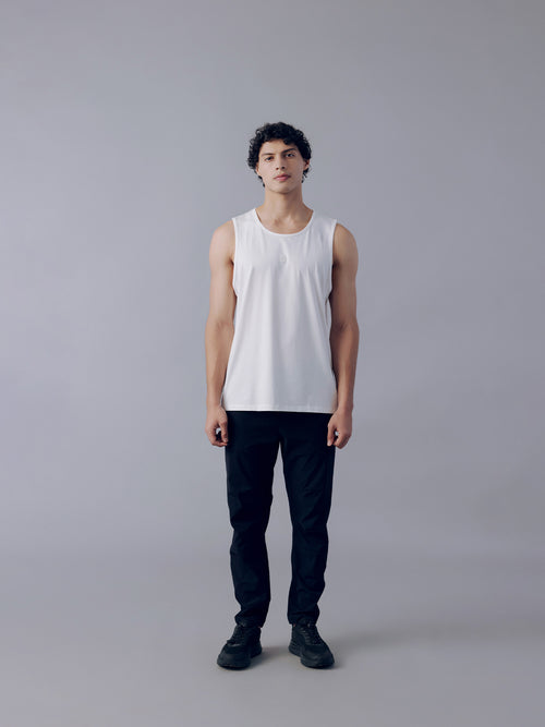 Fila Men White Bolt Sleeveless