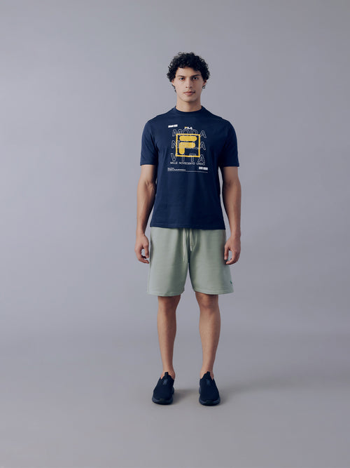 Fila Men Navy Moda T-Shirt