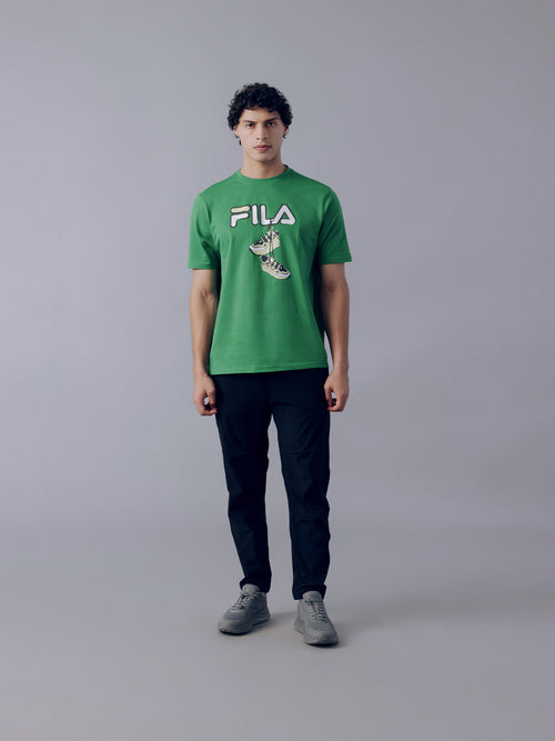 Fila Men Green High T-Shirt