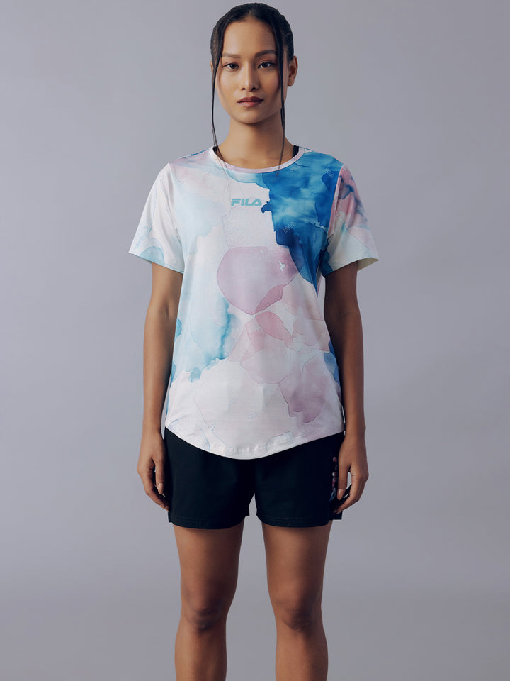 Fila Women Off White Herron Half Sleeve