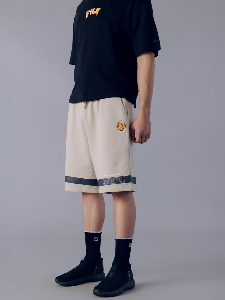 Fila Unisex Beige Fames Shorts