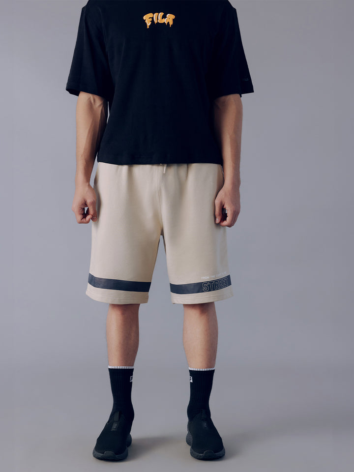 Fila Unisex Beige Fames Shorts