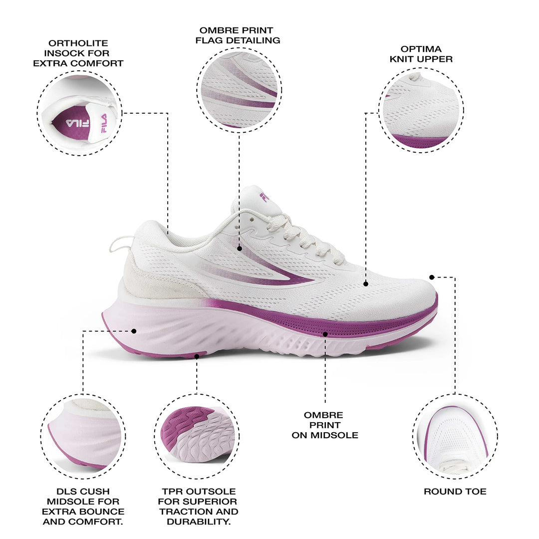 Fila Women Beige Max Running Shoe