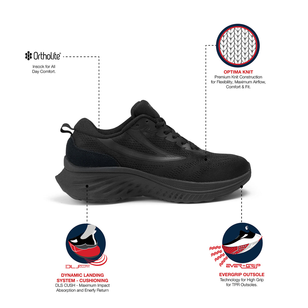 Fila Men Black Max Running Shoe