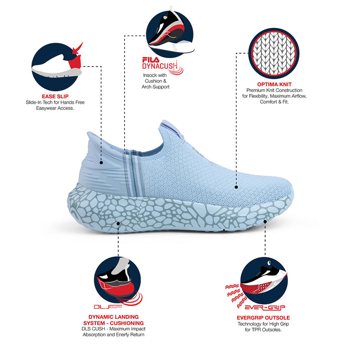 Fila Women Light Blue Pebble Shoe