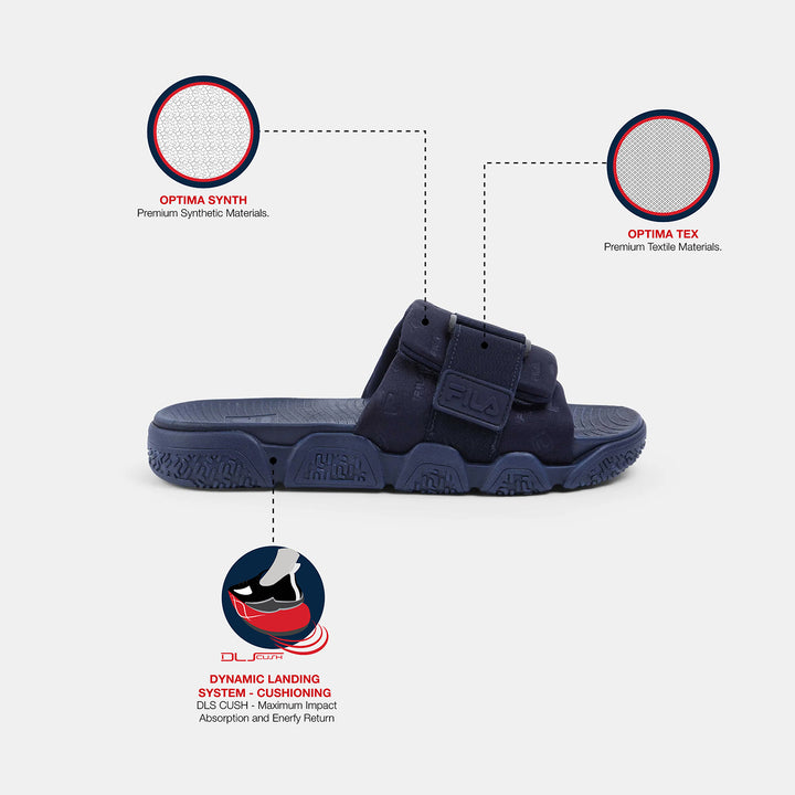Fila Men Navy Rapello Slide