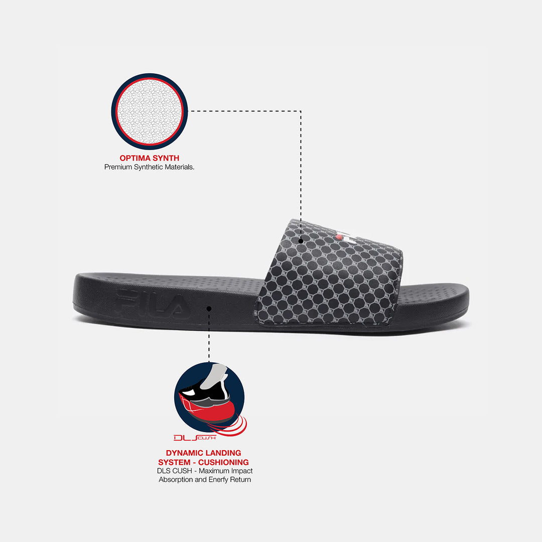 Fila Savil Black Slides For Men