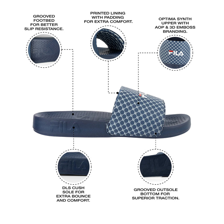 Fila Savil Blue Slides For Men