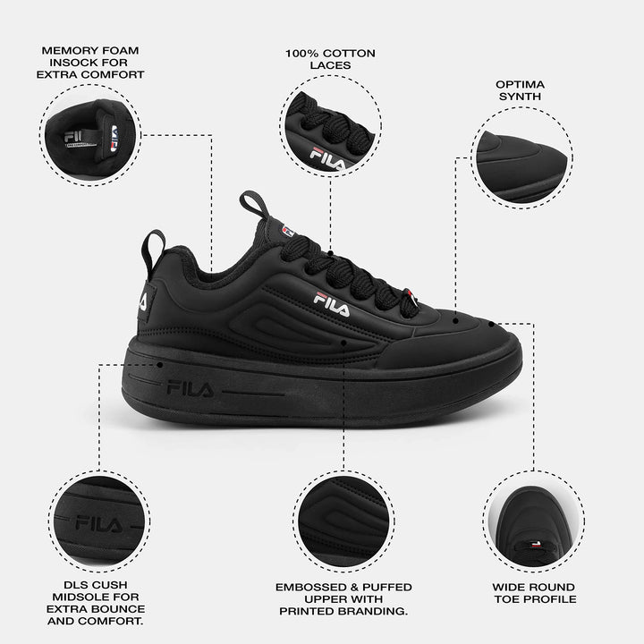 Fila Women Black Superbubble Shoes