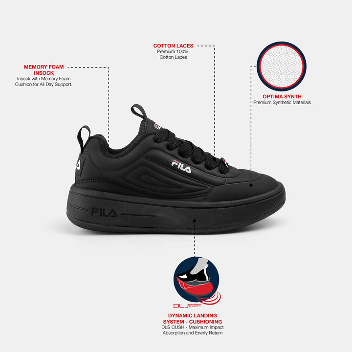 Fila Women Black Superbubble Shoes