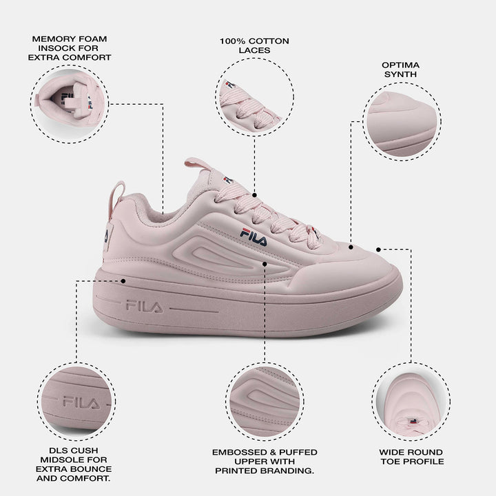 Fila Women Pink Superbubble Shoes