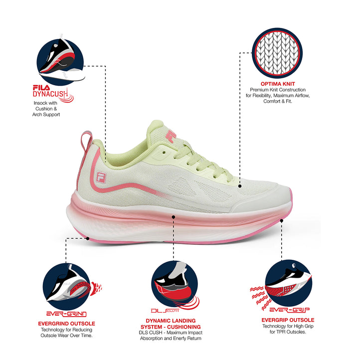 Fila Women Pale Green Valor Shoe