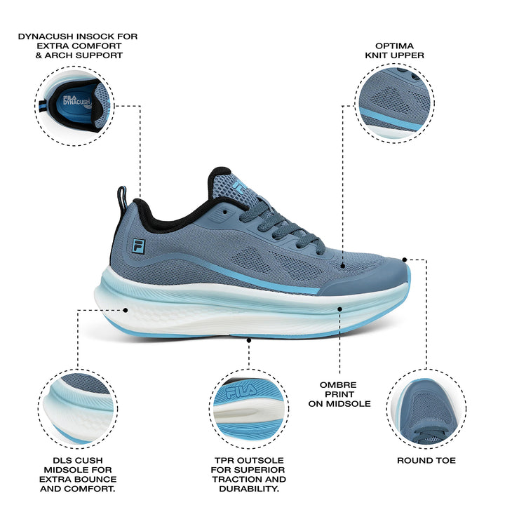 Fila Women Dusty Blue Valor Shoe