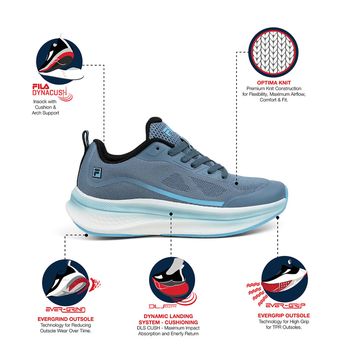 Fila Women Dusty Blue Valor Shoe