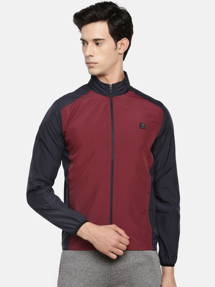 Men's Color Block Comfort Fit Wind Cheater