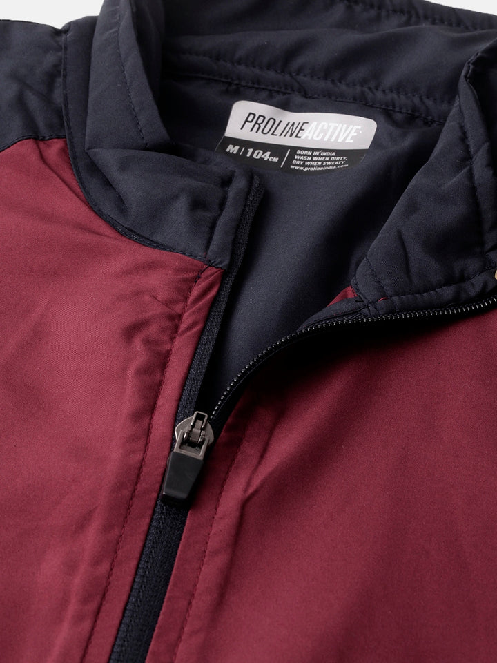 Men's Color Block Comfort Fit Wind Cheater