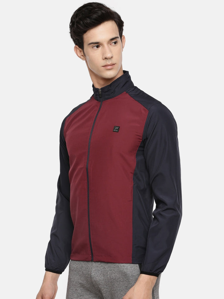 Men's Color Block Comfort Fit Wind Cheater