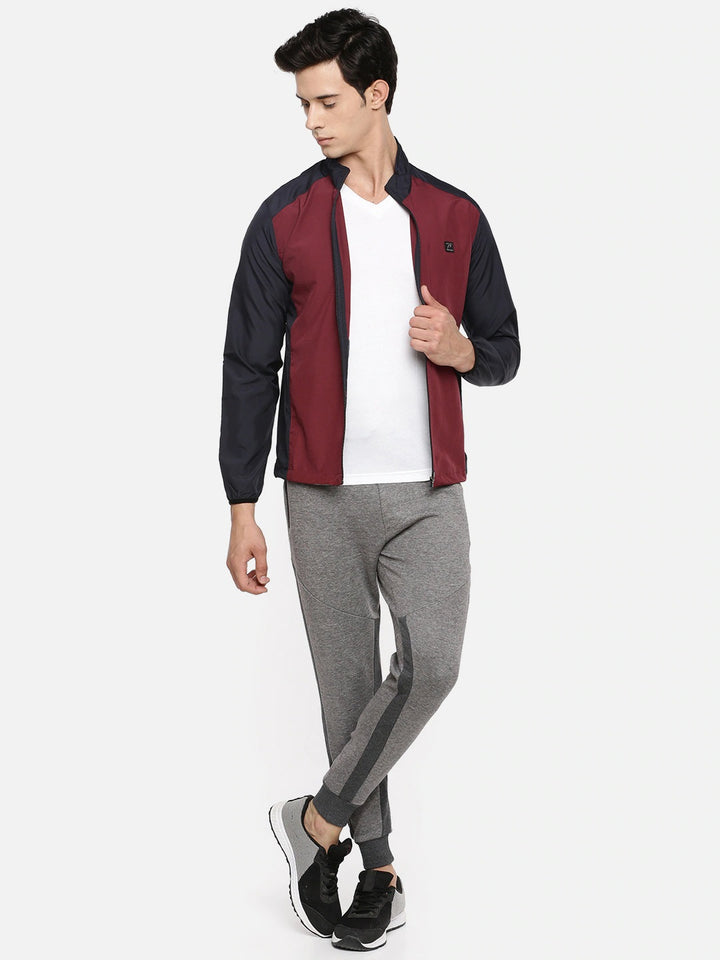 Men's Color Block Comfort Fit Wind Cheater