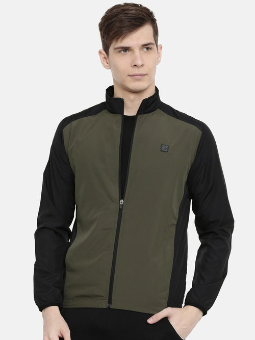 Men's Color Block Comfort Fit Wind Cheater