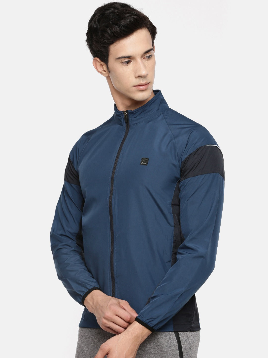 Men's Color Block Comfort Fit Wind Cheater