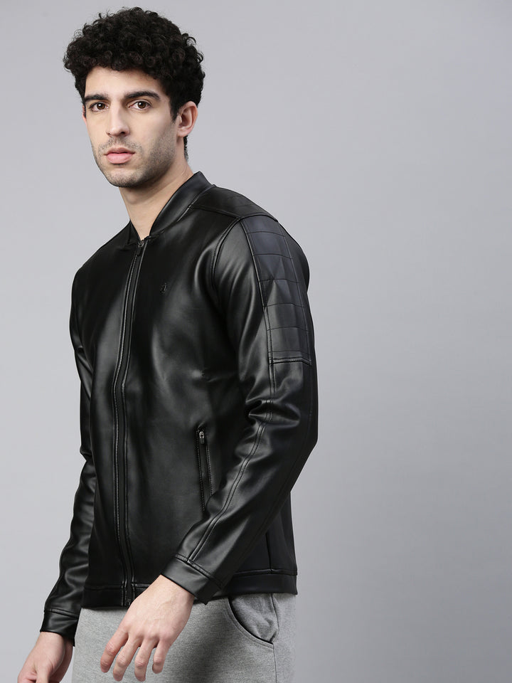 Men's Solid Comfort Fit Jackets