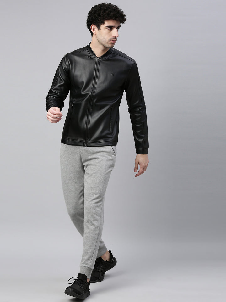 Men's Solid Comfort Fit Jackets