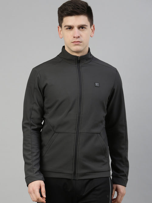 Men's Solid Comfort Fit Jackets