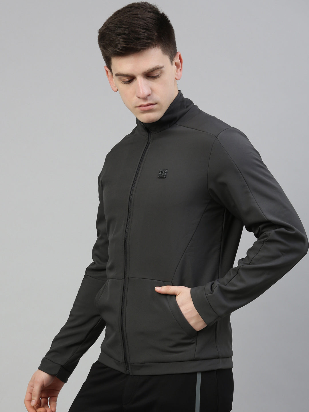 Men's Solid Comfort Fit Jackets