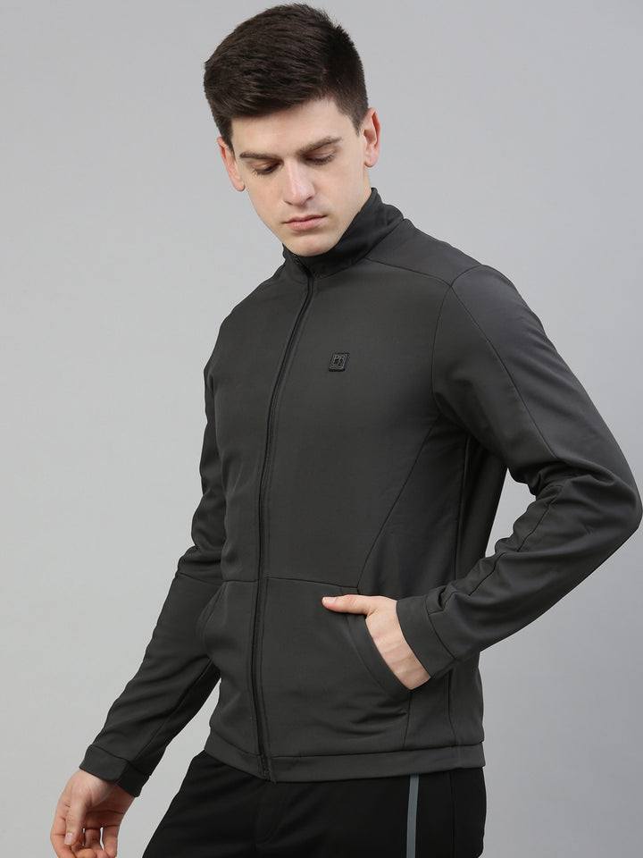 Men's Solid Comfort Fit Jackets