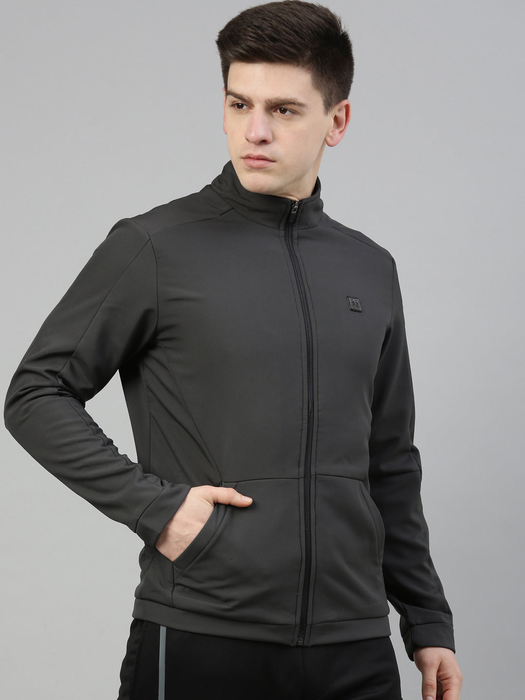 Men's Solid Comfort Fit Jackets