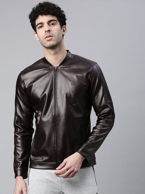Men's Solid Comfort Fit Jackets