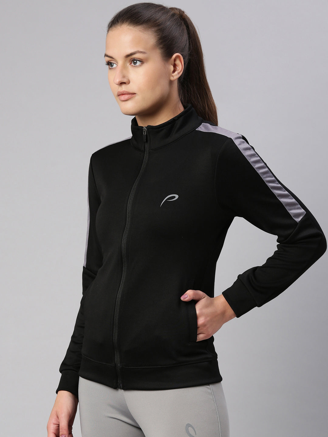 Women's Solid Gym Sweat Jacket