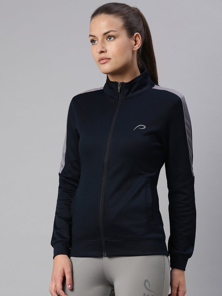 Women's Solid Gym Sweat Jacket
