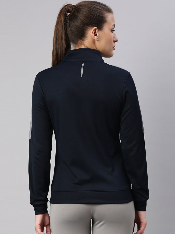 Women's Solid Gym Sweat Jacket