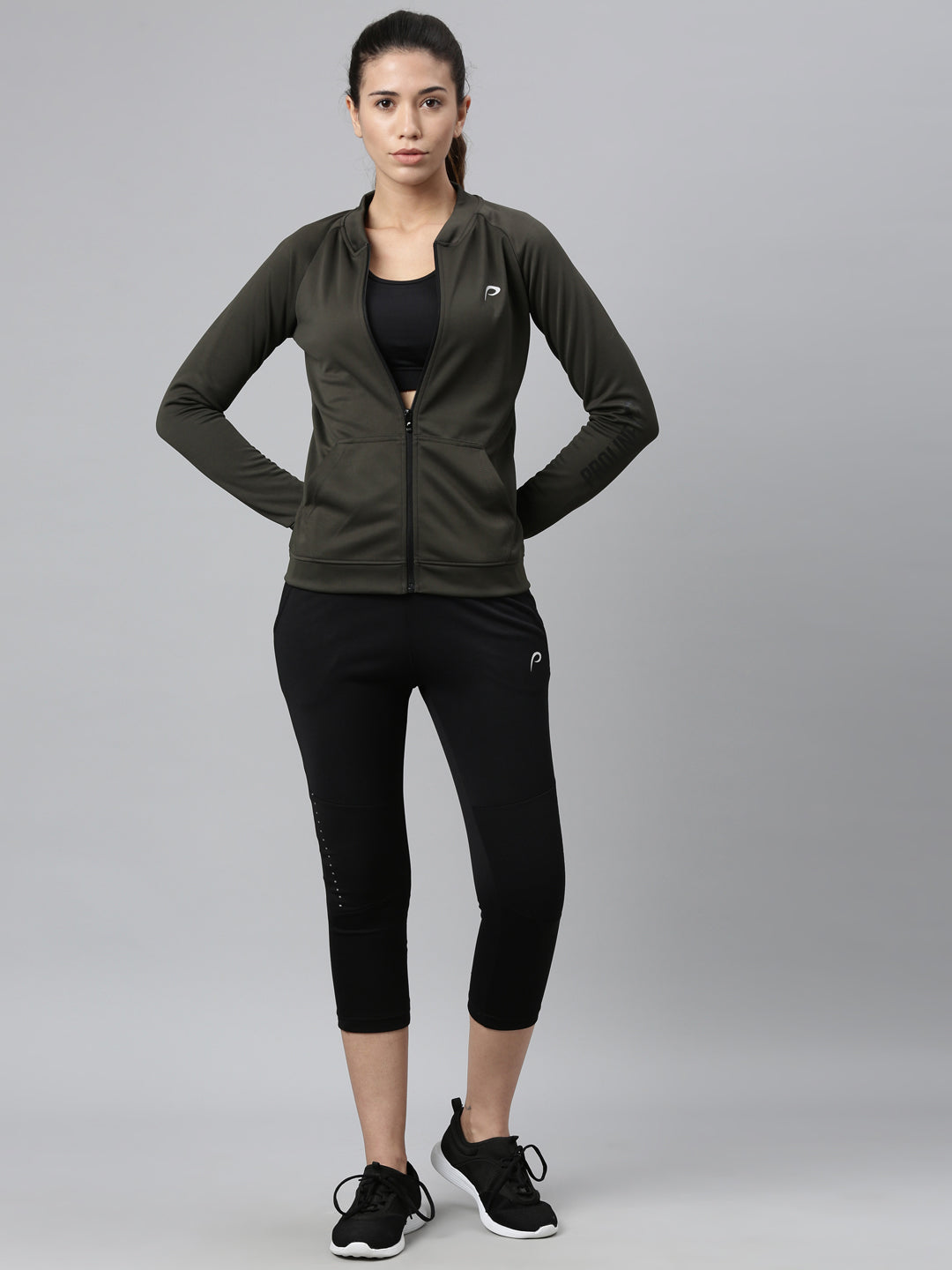 Women's Solid Gym Sweat Jacket