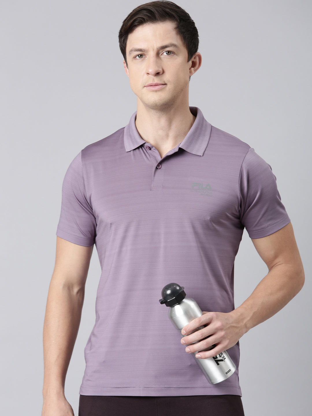 Fila Men Grey T-Shirts Regular Fit