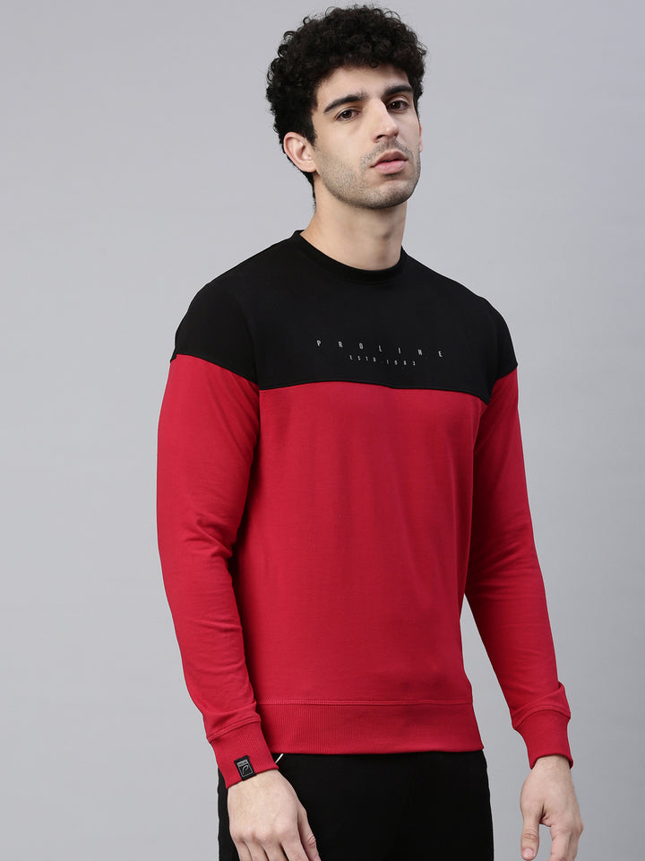 Men's Color Block Comfort Fit Sweatshirts