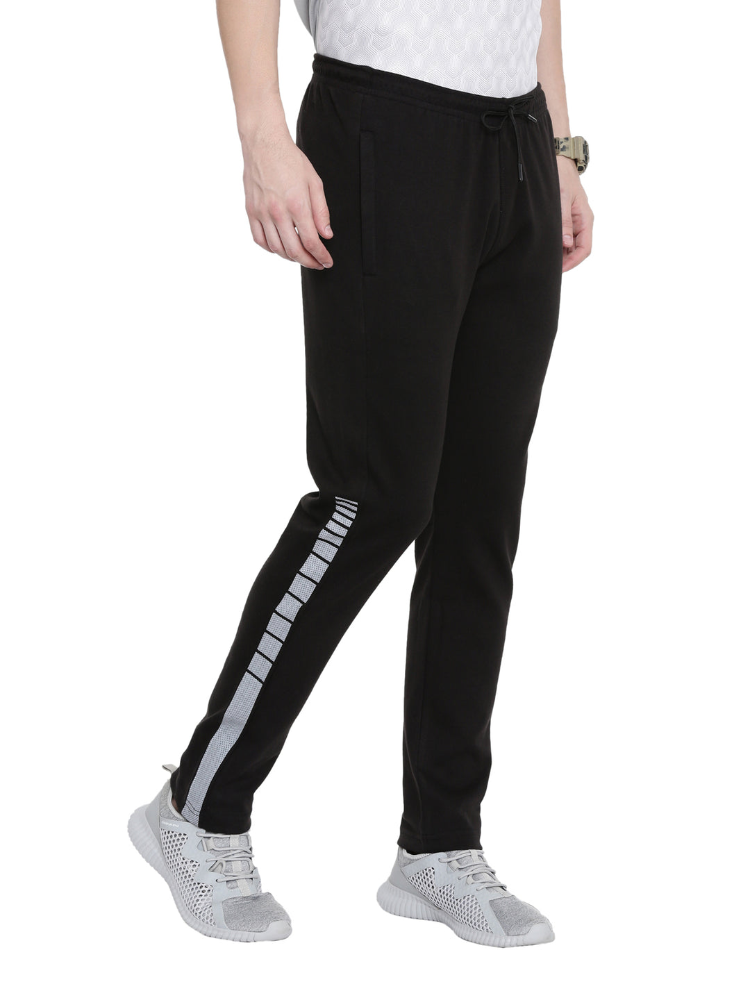 Men's Solid Tapered Fit Track Pants