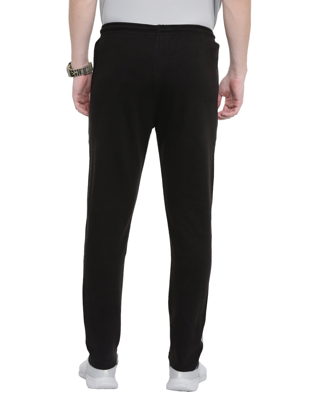 Men's Solid Tapered Fit Track Pants
