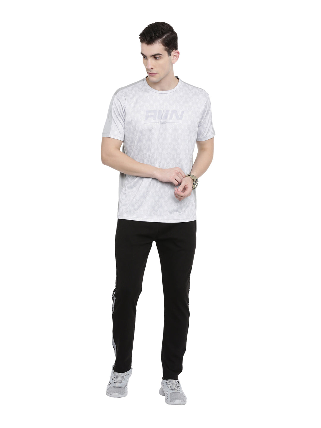 Men's Solid Tapered Fit Track Pants