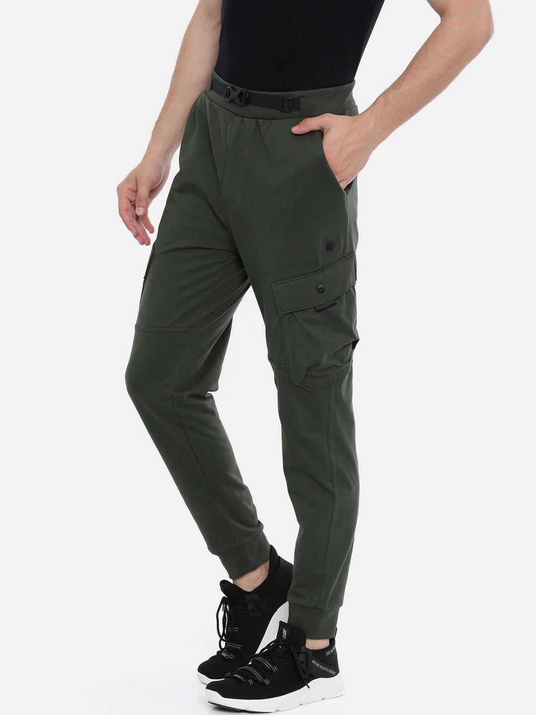 Men's Solid Comfort Fit Track Pants