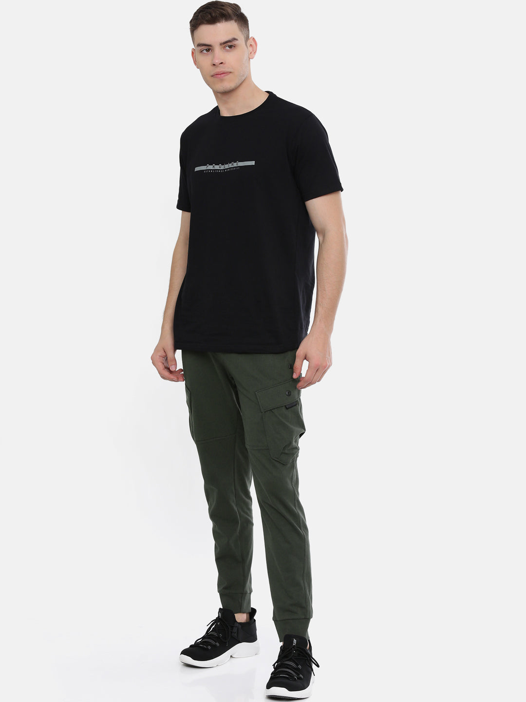 Men's Solid Comfort Fit Track Pants