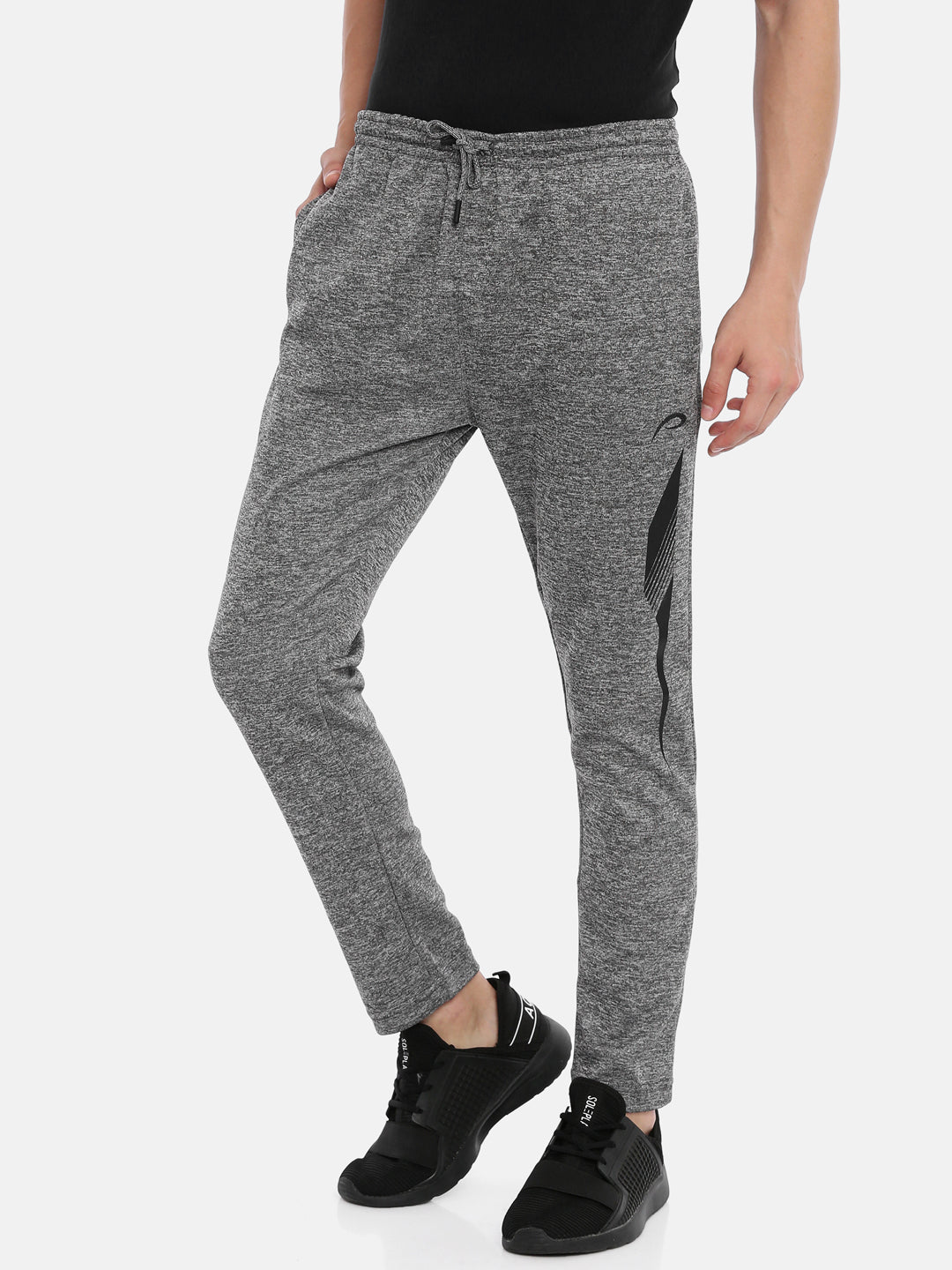 Men's Solid Tapered Track Pants