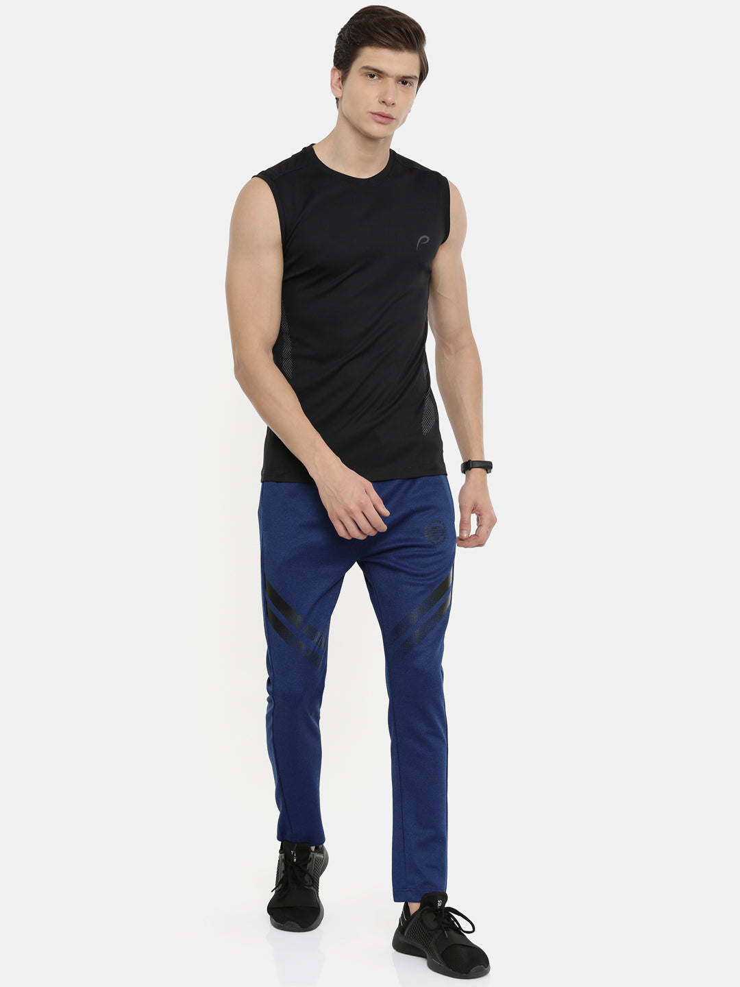 Men's Solid Tapered Track Pants