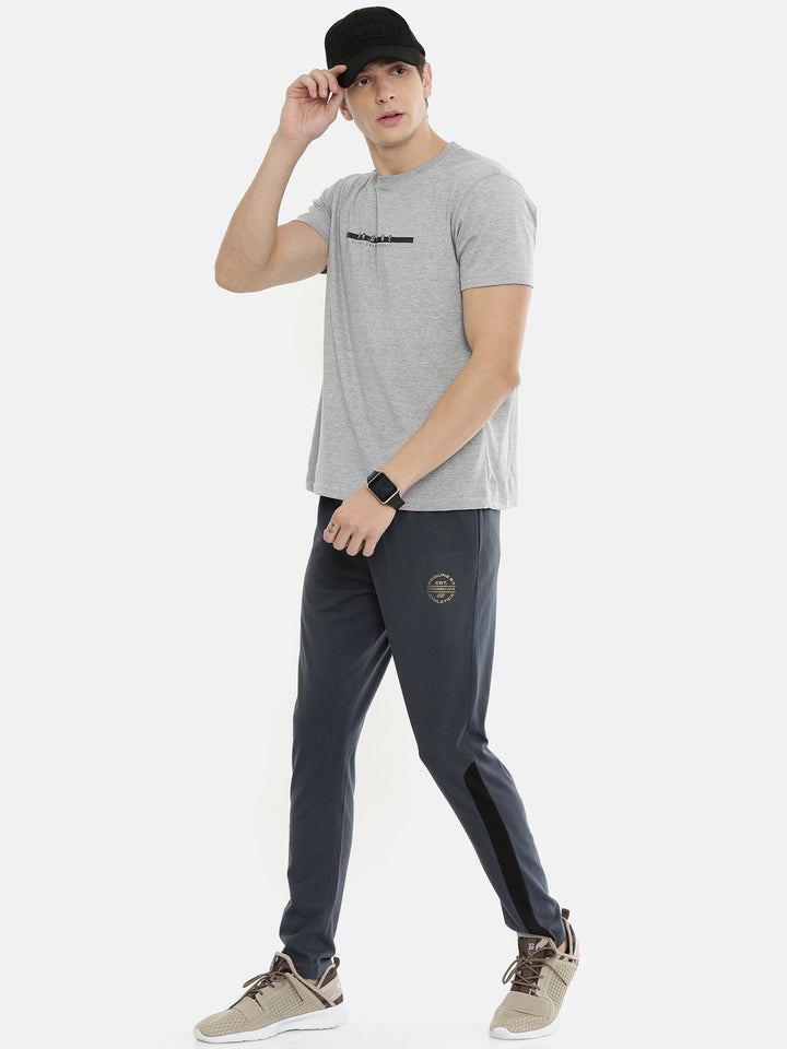 Men's Solid Tapered Fit Track Pants