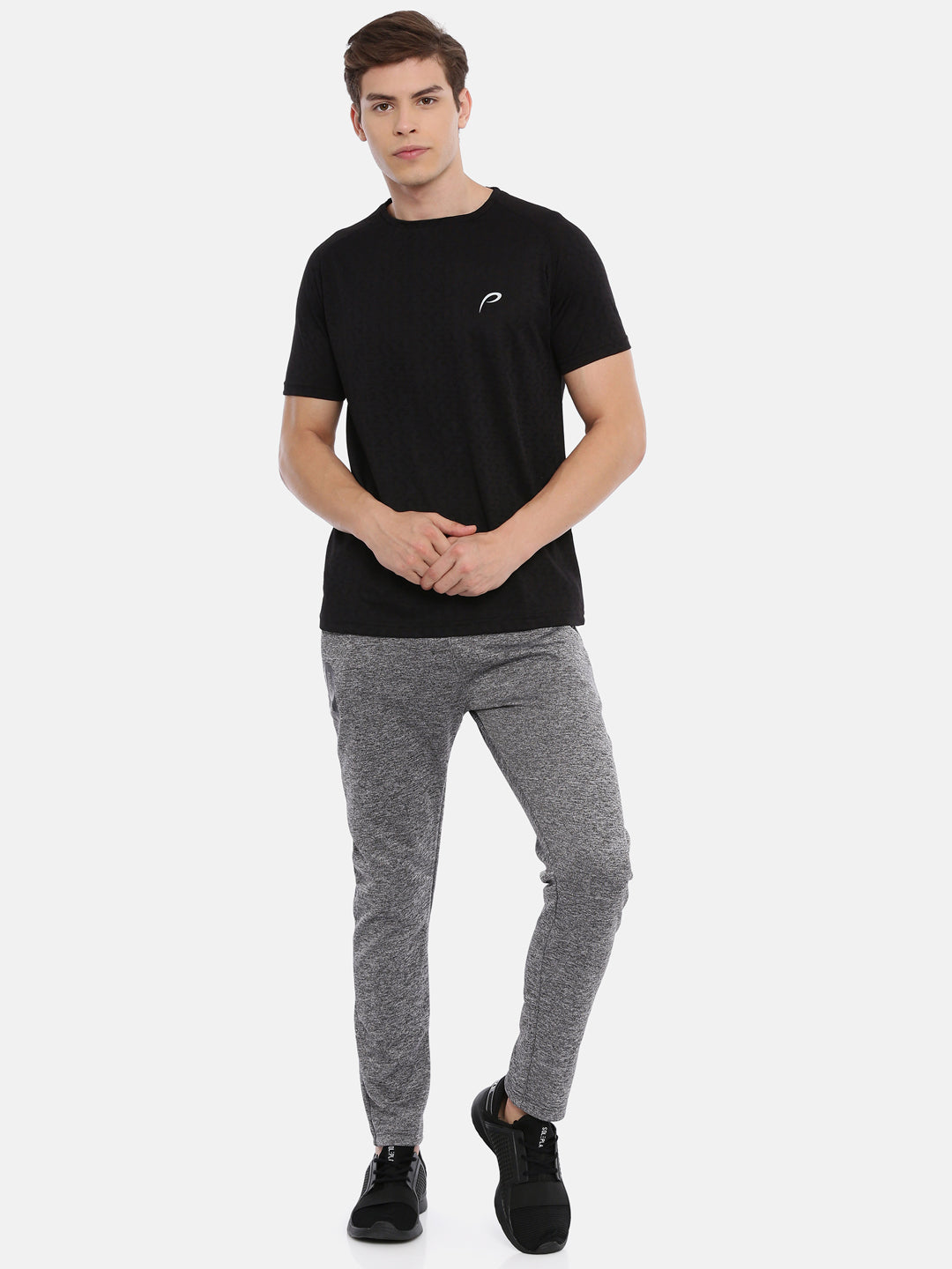 Men's Solid Tapered Track Pants