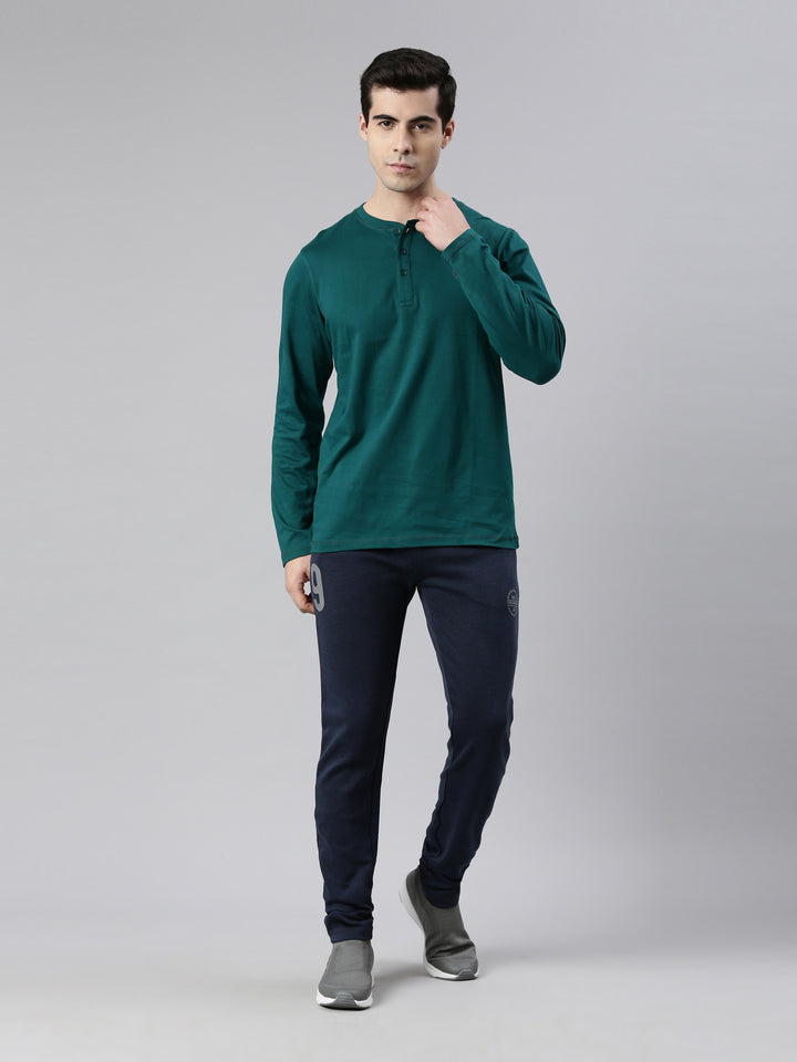 Men's Solid Tapered Fit Track Pants